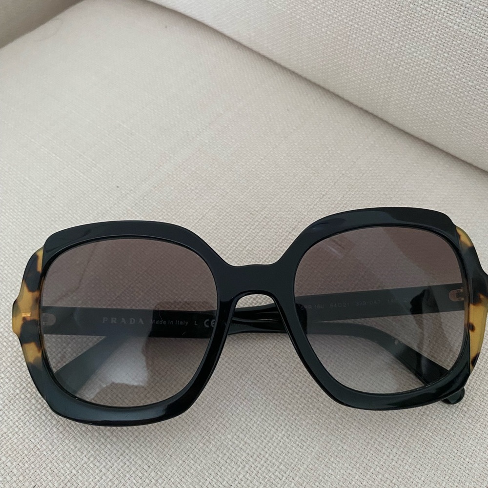 Prada Black and Brown Sunglasses